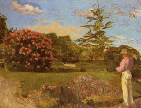 Frederic Bazille Little Gardener oil painting image